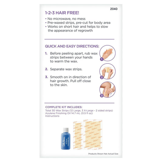 Hair Remover Wax Strip KIT for Body - US 5631