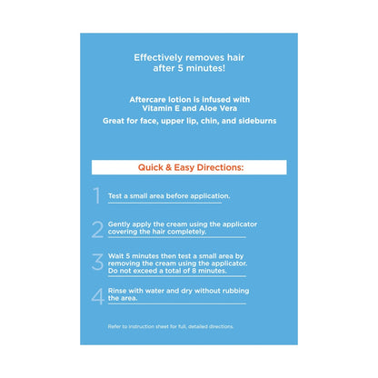Hair Removal Cream for Face? - US 8019